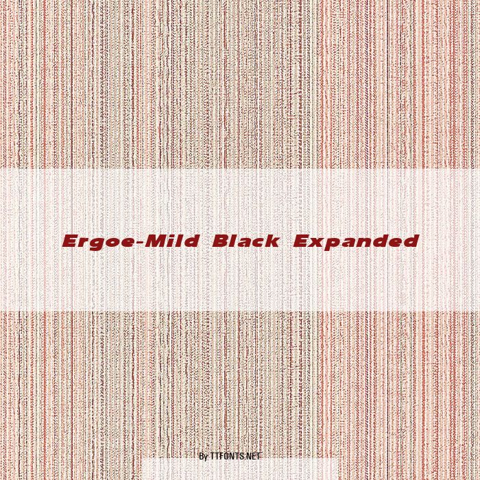 Ergoe-Mild Black Expanded example