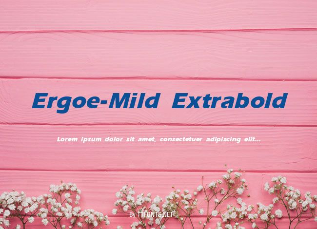 Ergoe-Mild Extrabold example