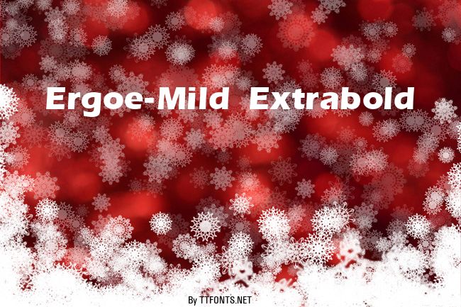 Ergoe-Mild Extrabold example