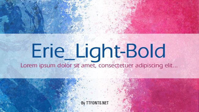 Erie_Light-Bold example