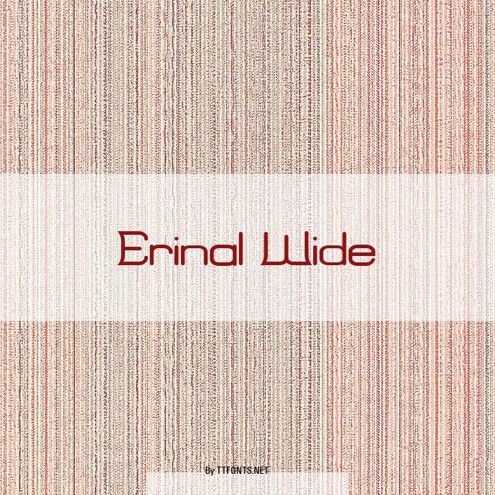Erinal Wide example