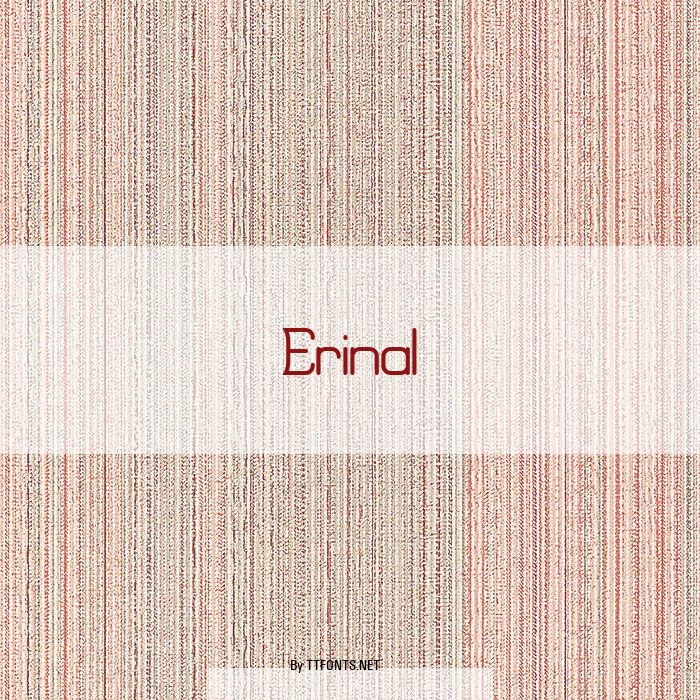 Erinal example