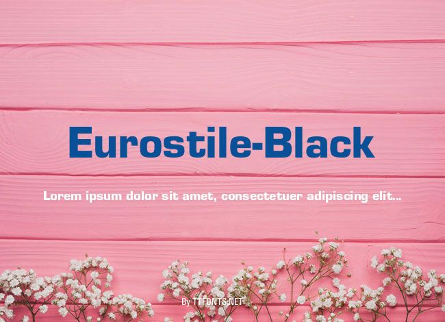 Eurostile-Black example