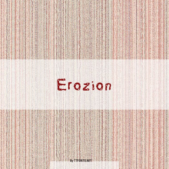 Erozion example