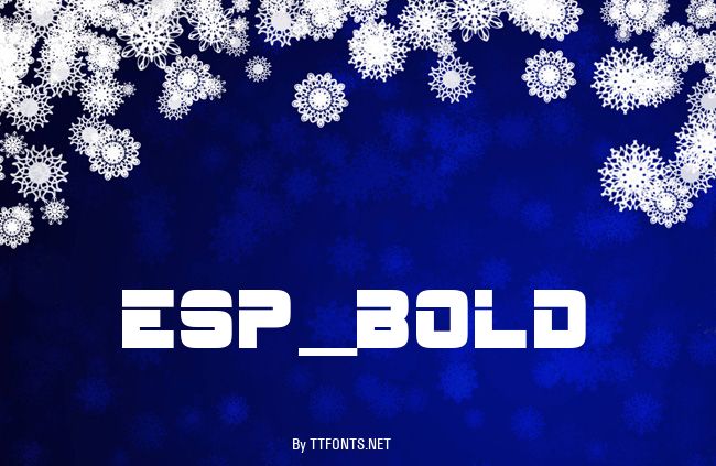 ESP_Bold example