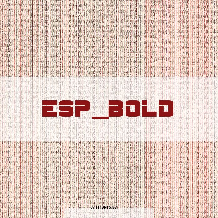 ESP_Bold example