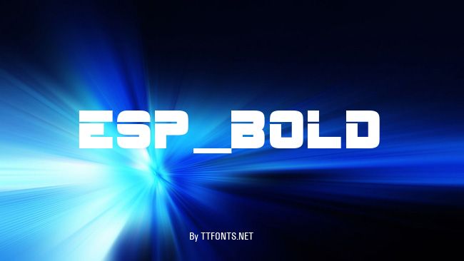 ESP_Bold example
