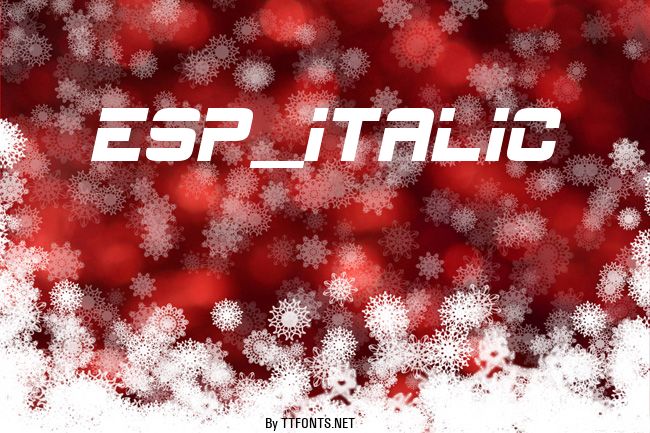 ESP_Italic example