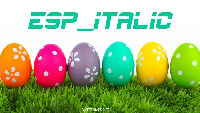 ESP_Italic example