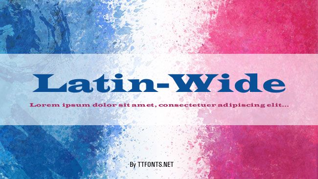 Latin-Wide example