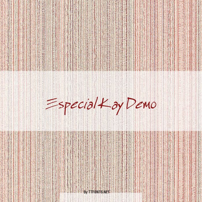 Especial Kay Demo example