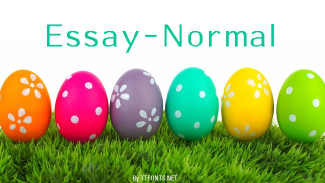 Essay-Normal example