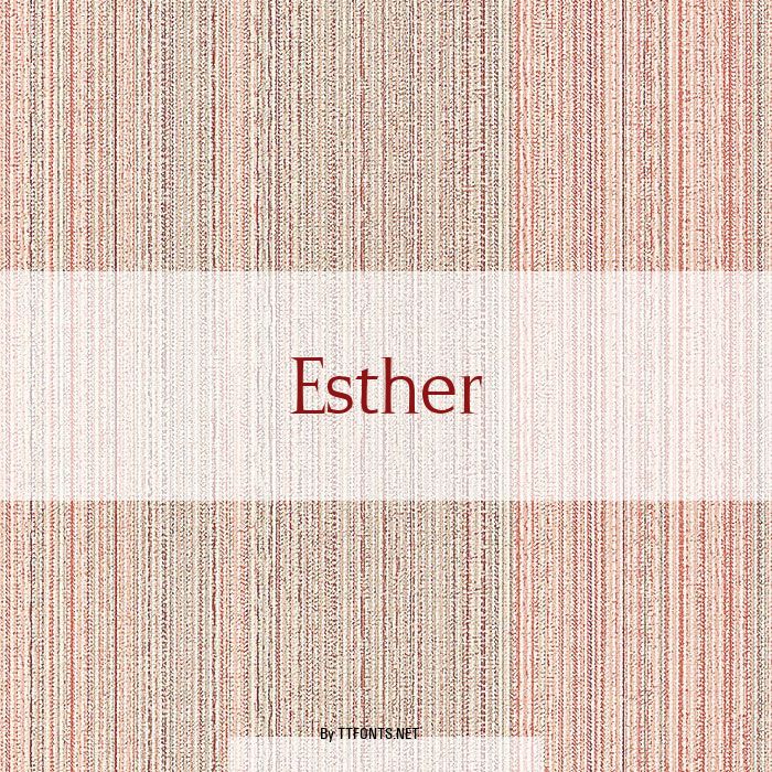 Esther example