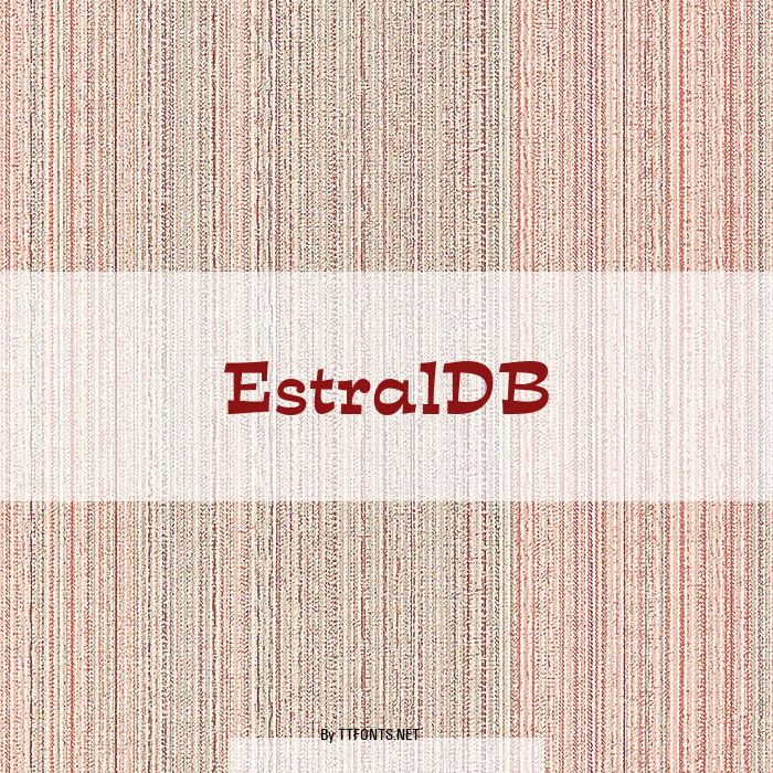 EstralDB example