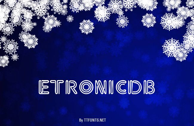 EtronicDB example