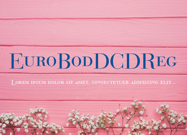 EuroBodDCDReg example