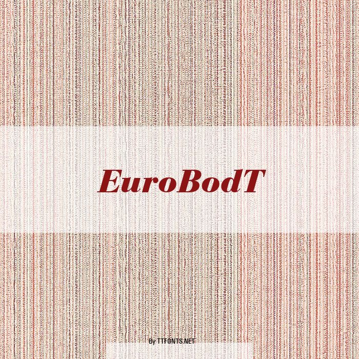 EuroBodT example