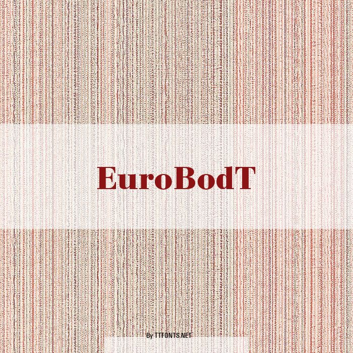EuroBodT example