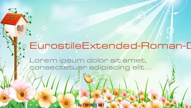 EurostileExtended-Roman-DTC example