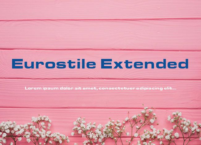 Eurostile Extended example