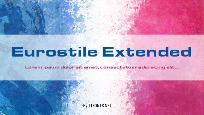 Eurostile Extended example