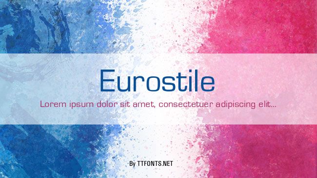 Eurostile example