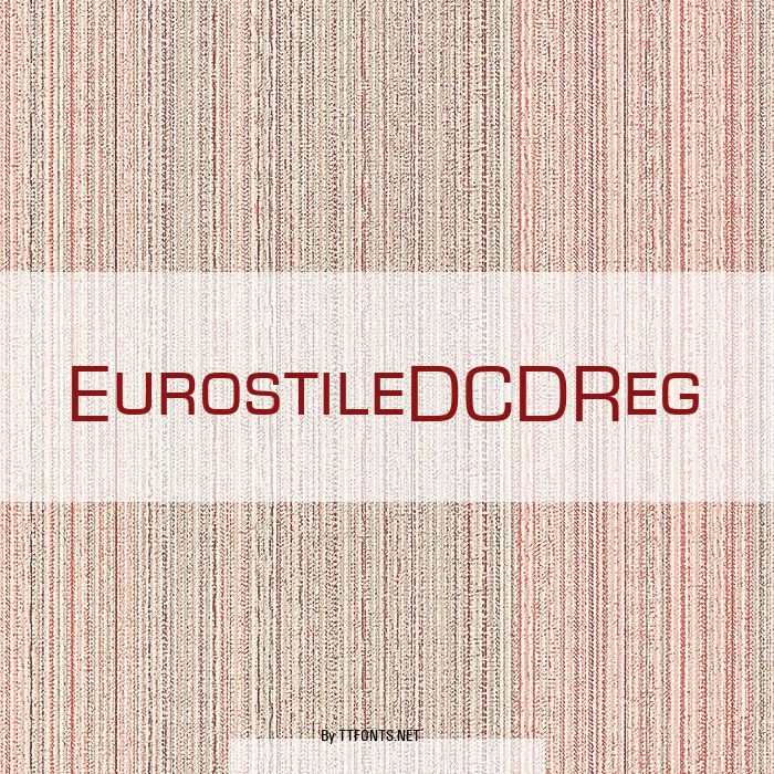 EurostileDCDReg example