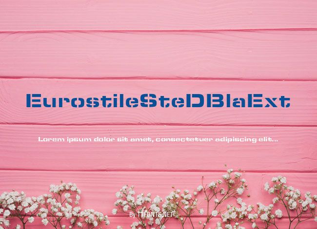 EurostileSteDBlaExt example