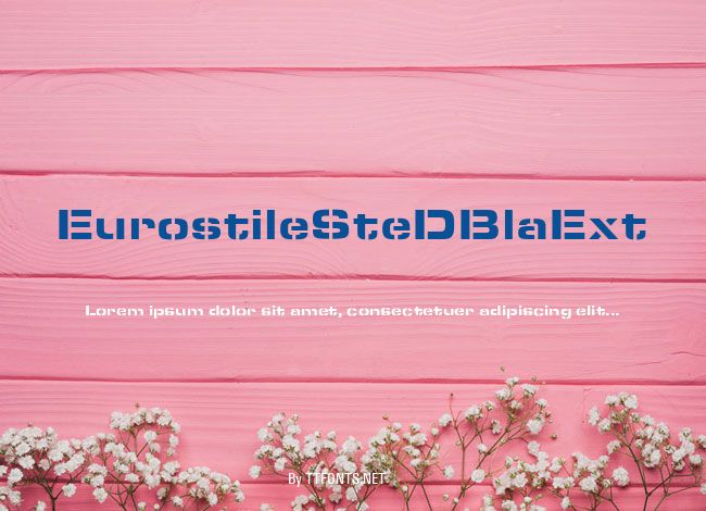 EurostileSteDBlaExt example