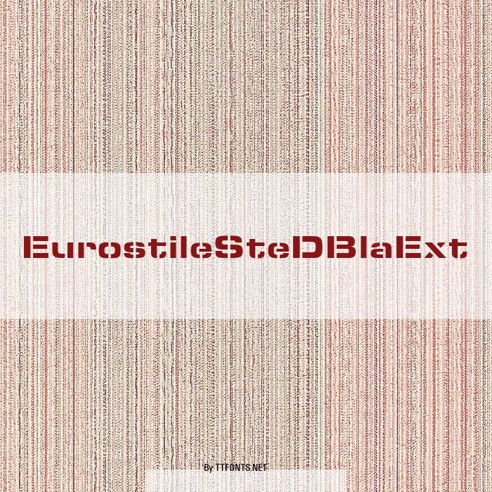 EurostileSteDBlaExt example