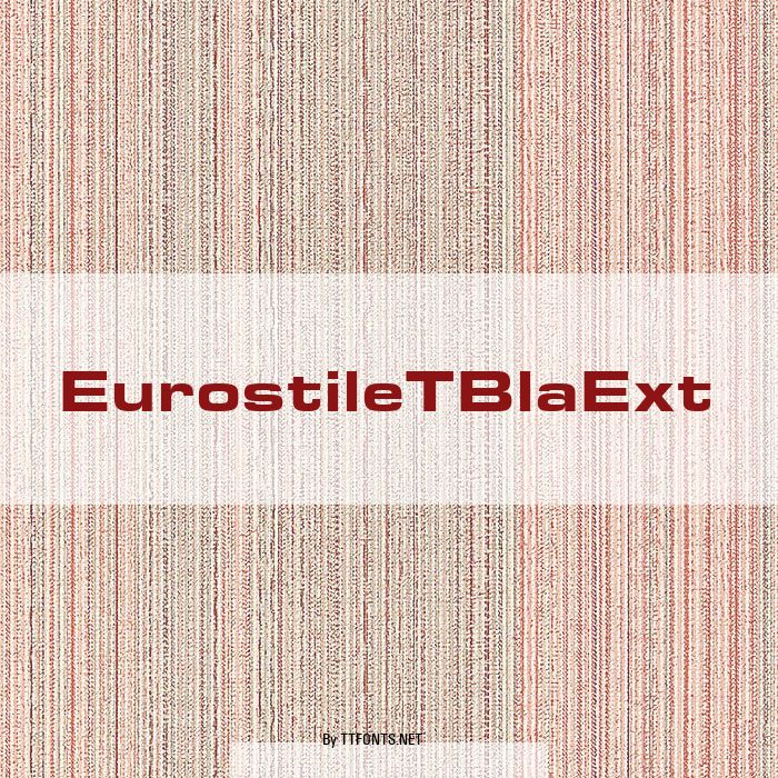 EurostileTBlaExt example