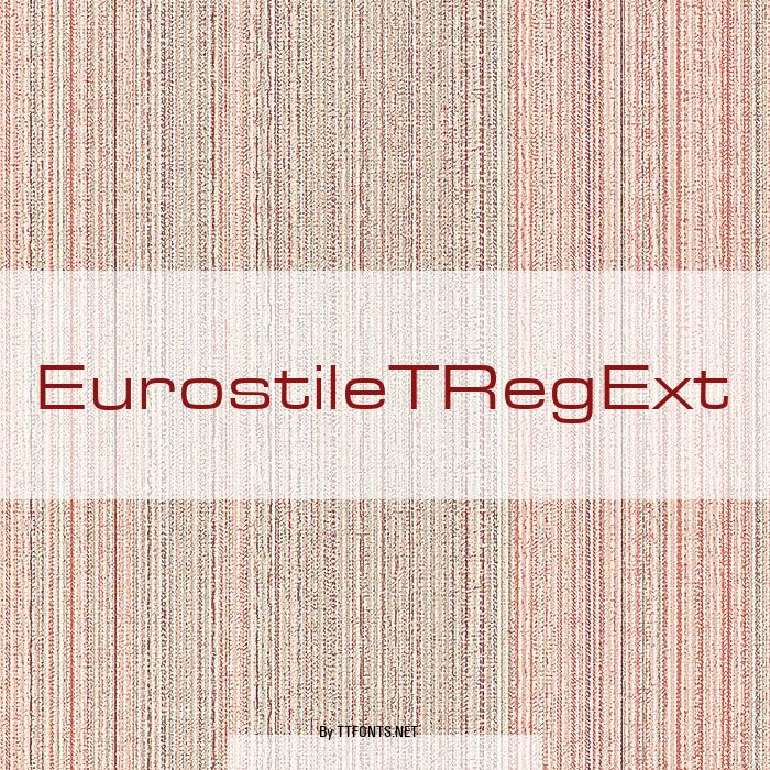 EurostileTRegExt example
