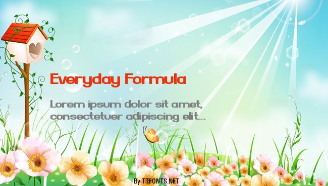 Everyday Formula example