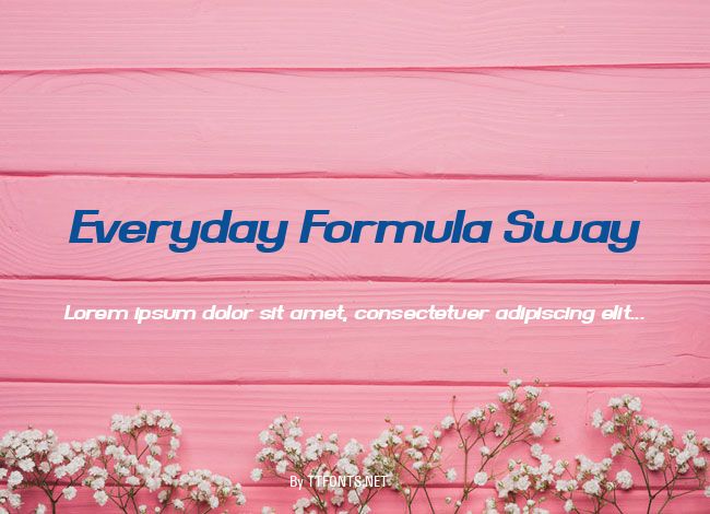 Everyday Formula Sway example