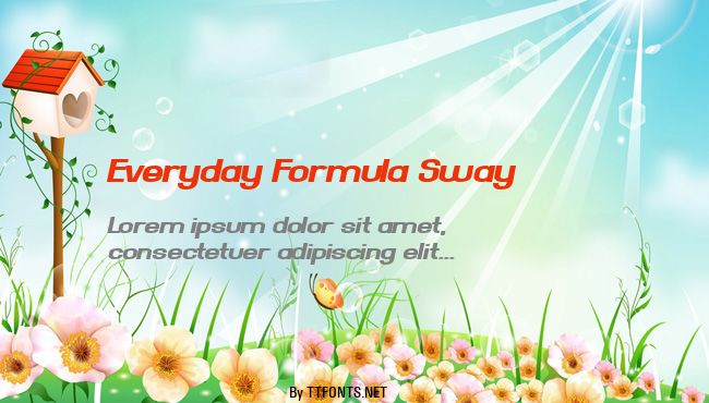 Everyday Formula Sway example