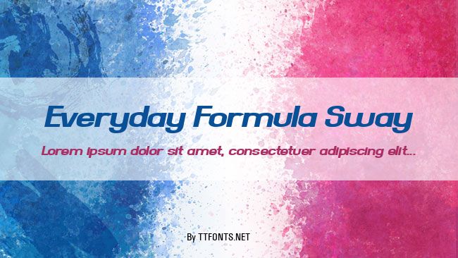 Everyday Formula Sway example