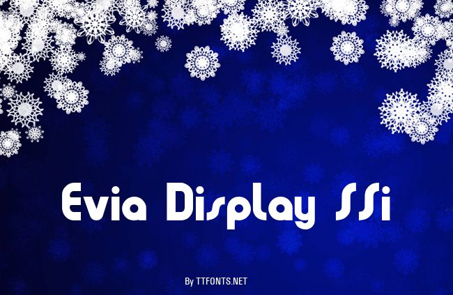 Evia Display SSi example