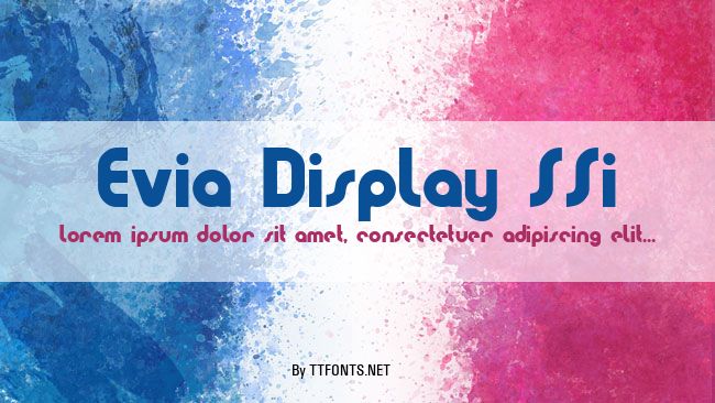 Evia Display SSi example