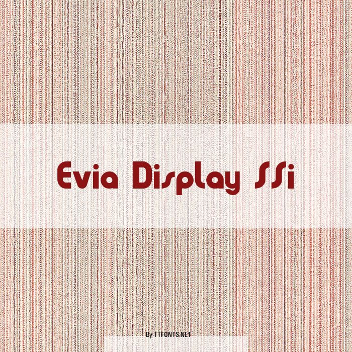 Evia Display SSi example
