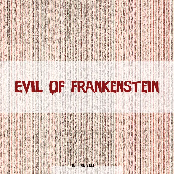 Evil Of Frankenstein example