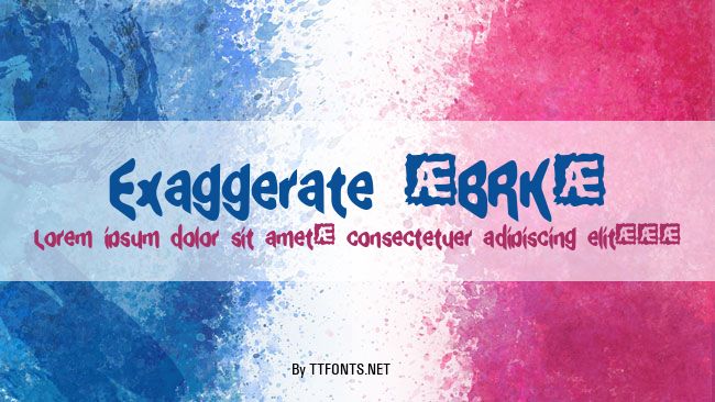 Exaggerate (BRK) example