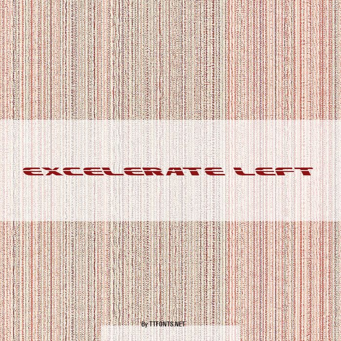 Excelerate Left example