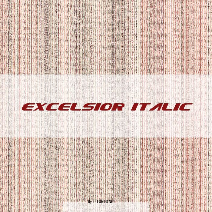 Excelsior Italic example