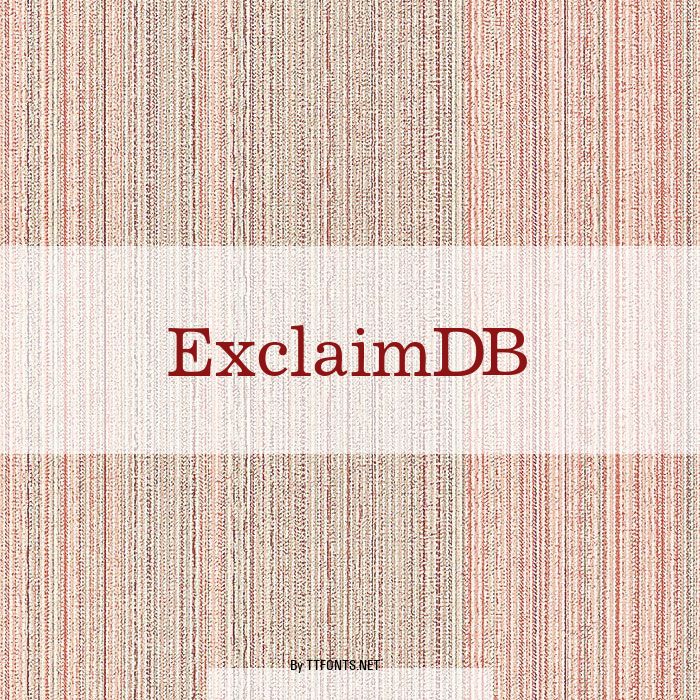 ExclaimDB example