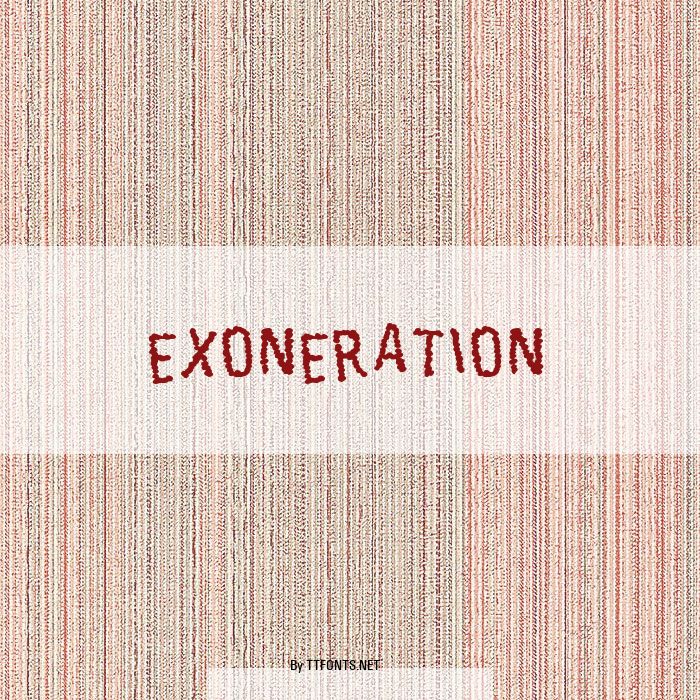 Exoneration example
