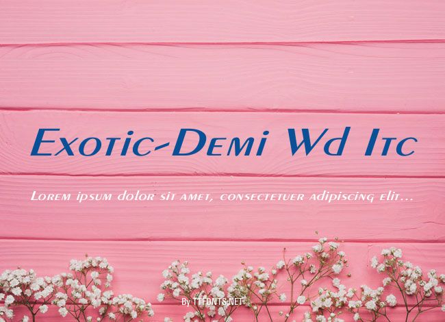 Exotic-Demi Wd Itc example