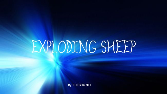 Exploding Sheep example