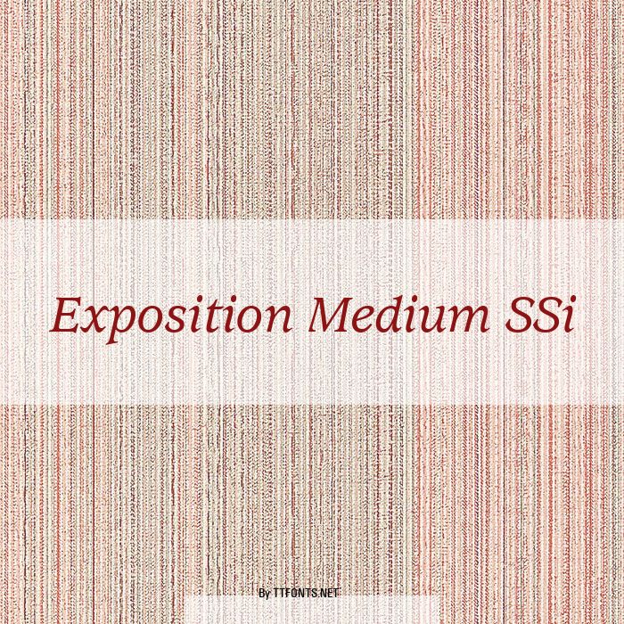 Exposition Medium SSi example