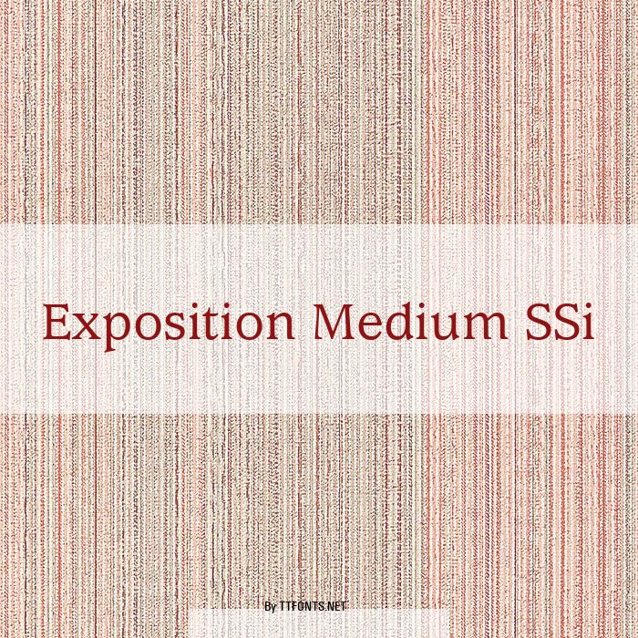 Exposition Medium SSi example