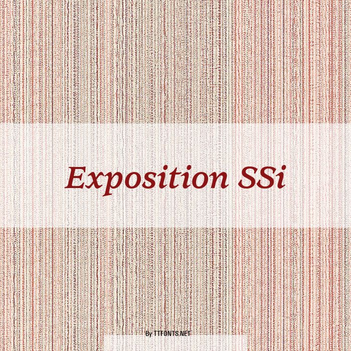 Exposition SSi example